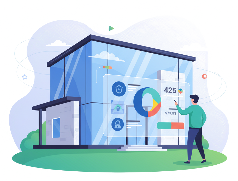Real estate analytics illustration